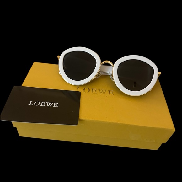 Loewe Accessories - Loewe White Sunglasses Minimalist Design New In Gift Box